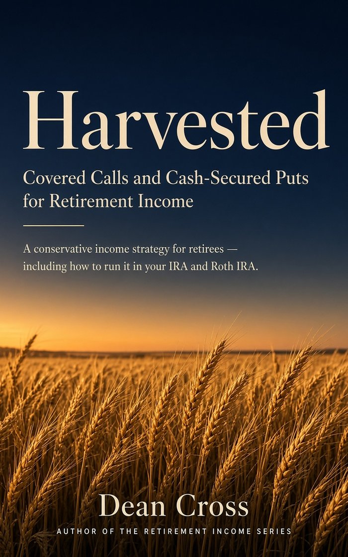 Cover of Harvested: Covered Calls and Cash-Secured Puts for Retirement Income