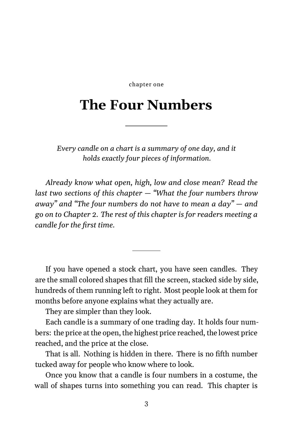 The opening of Chapter 1