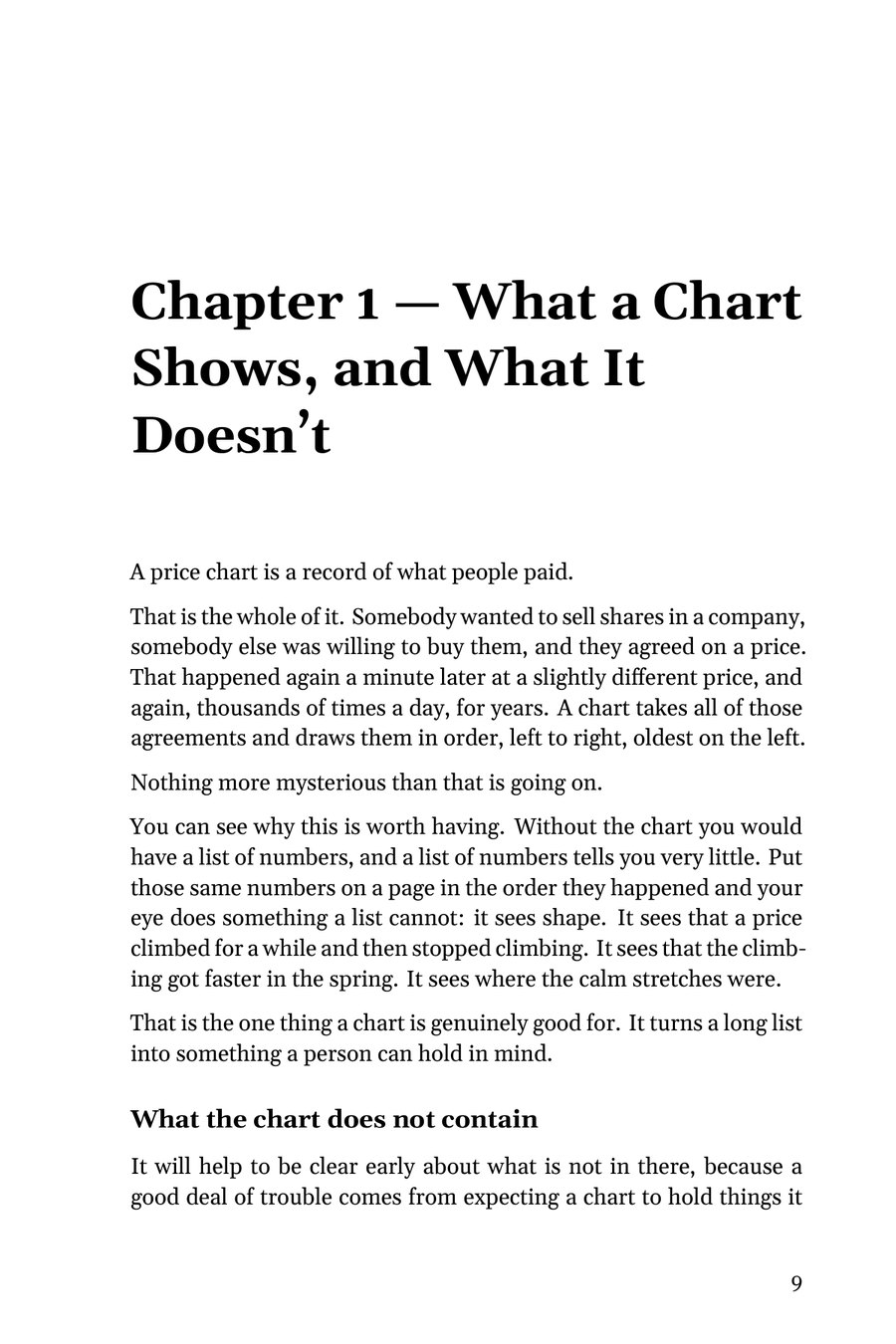 The opening of Chapter 1