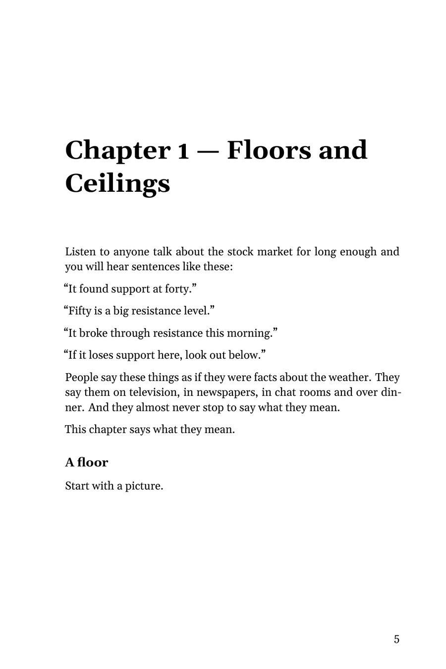 The opening of Chapter 1