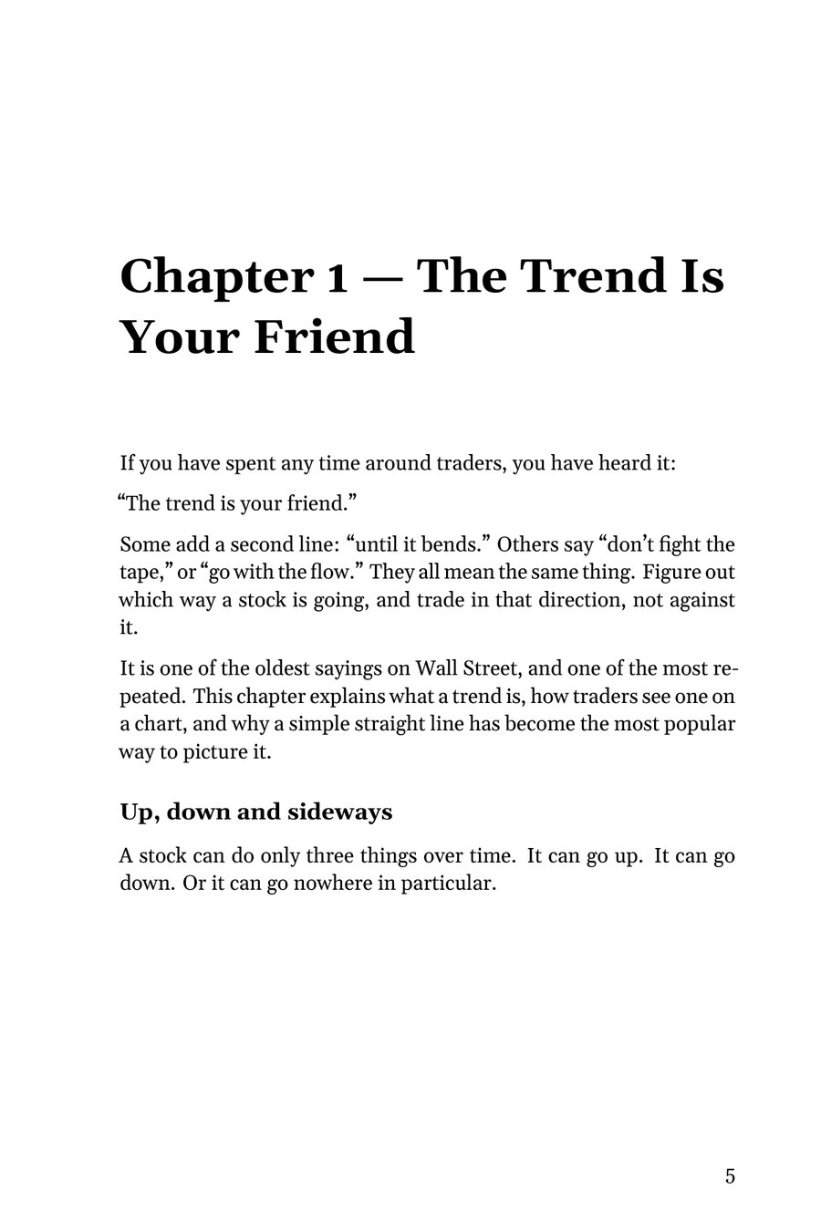 The opening of Chapter 1